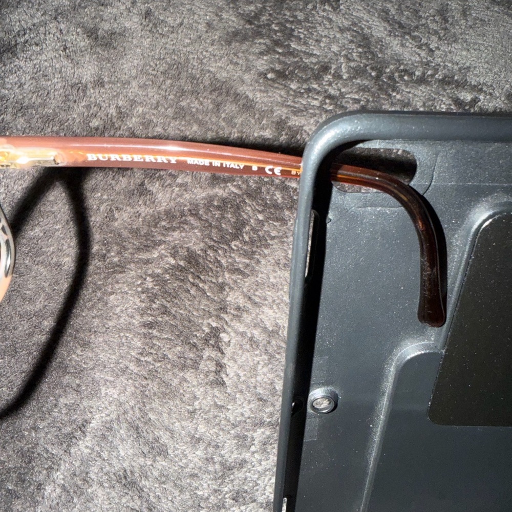 Burberry Tortoiseshell Rectangular Eyeglass Frame… - image 3